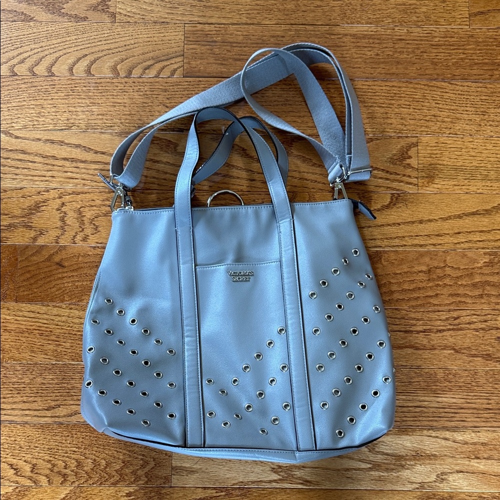 Victoria’s Secret gray studded bag
